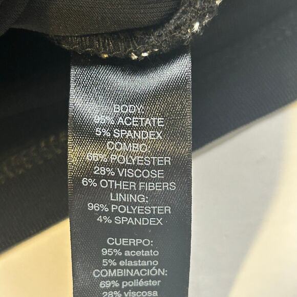 Chico's travelers sleeveless black mesh tank with gold metallic thread size XL16 - Picture 7 of 8